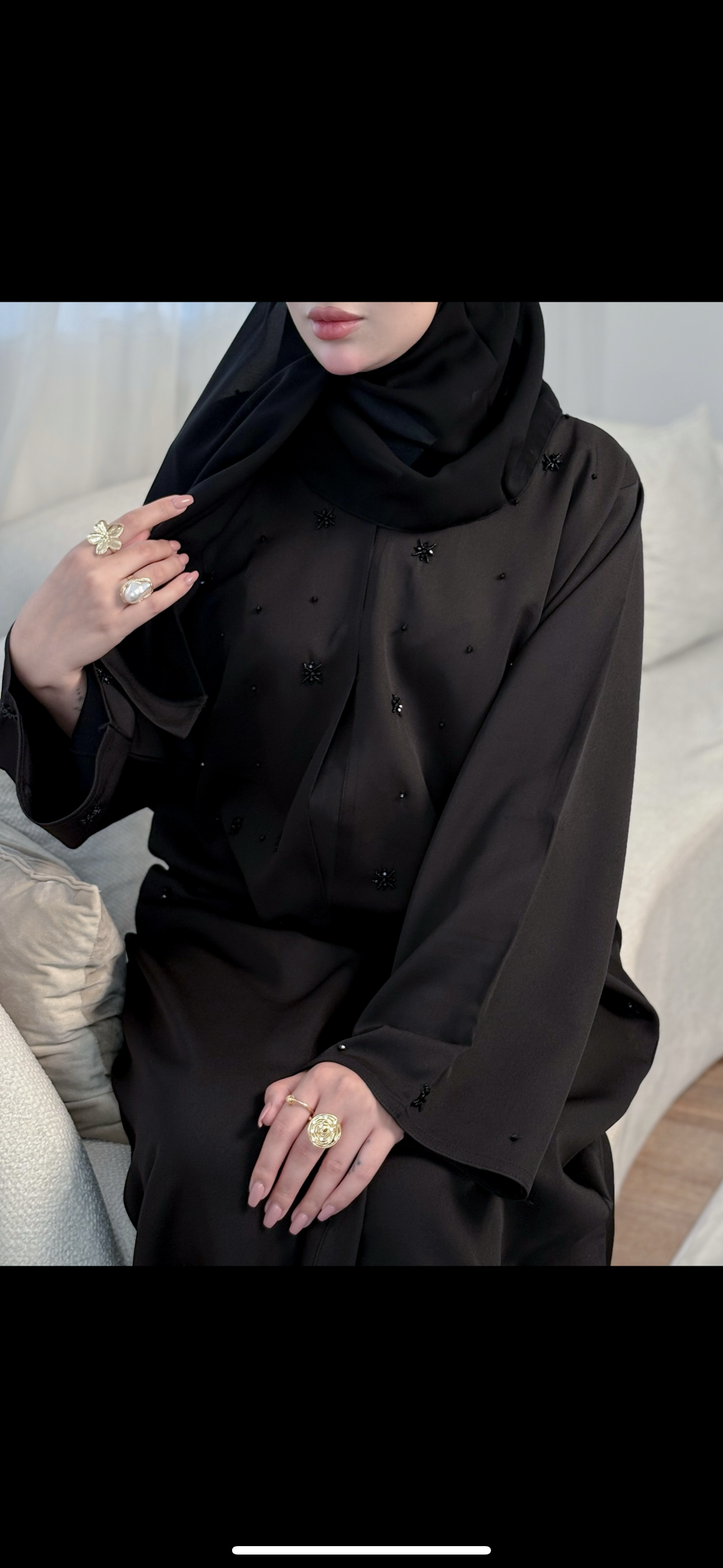 54 Black moon عبايه