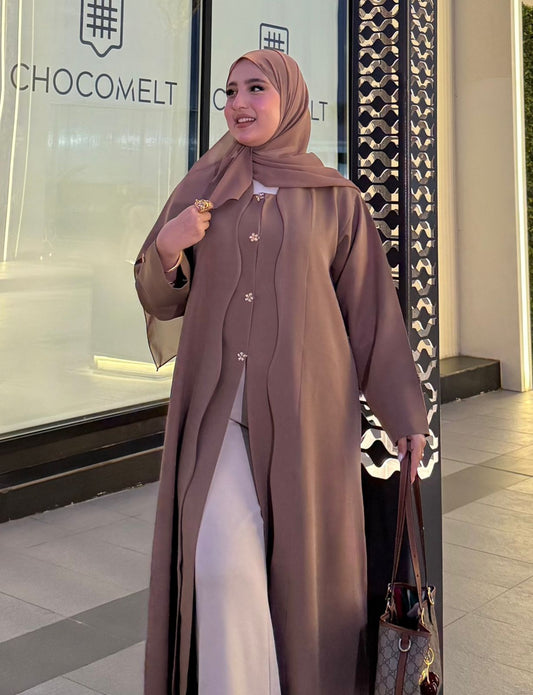 104- عبايه براون zizak