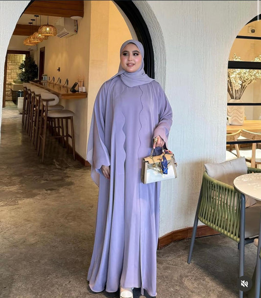 119-عبايه امواج بنفسجي